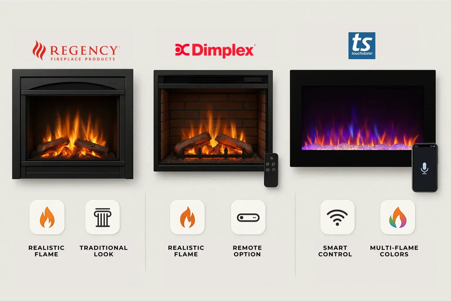 Comparison of Popular Electric Fireplace Brands